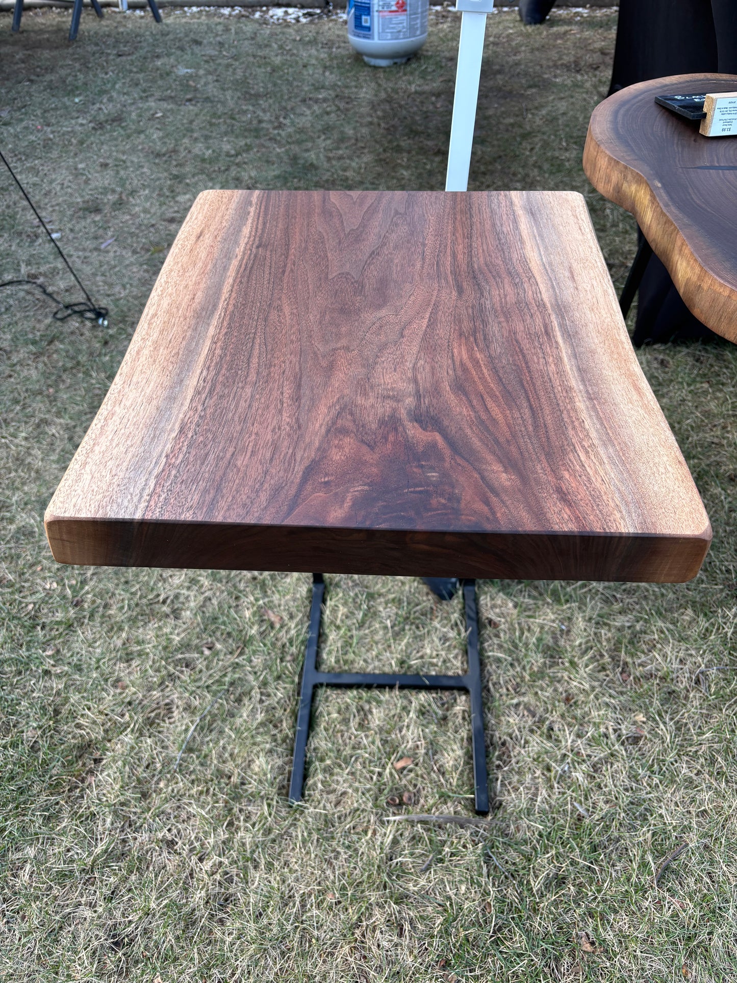 Live Edge Sofa Side Table