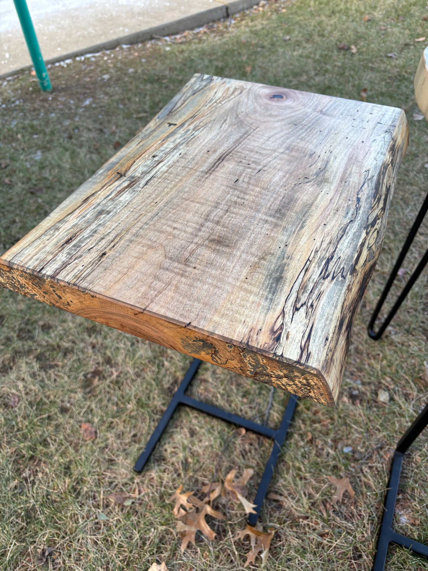 Live Edge Sofa Side Table
