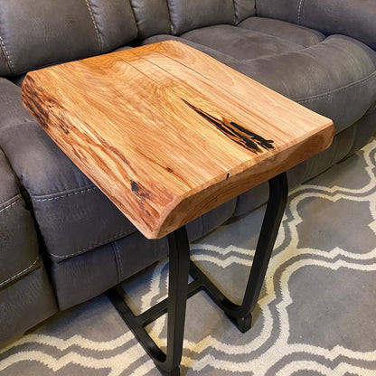 Live Edge Sofa Side Table