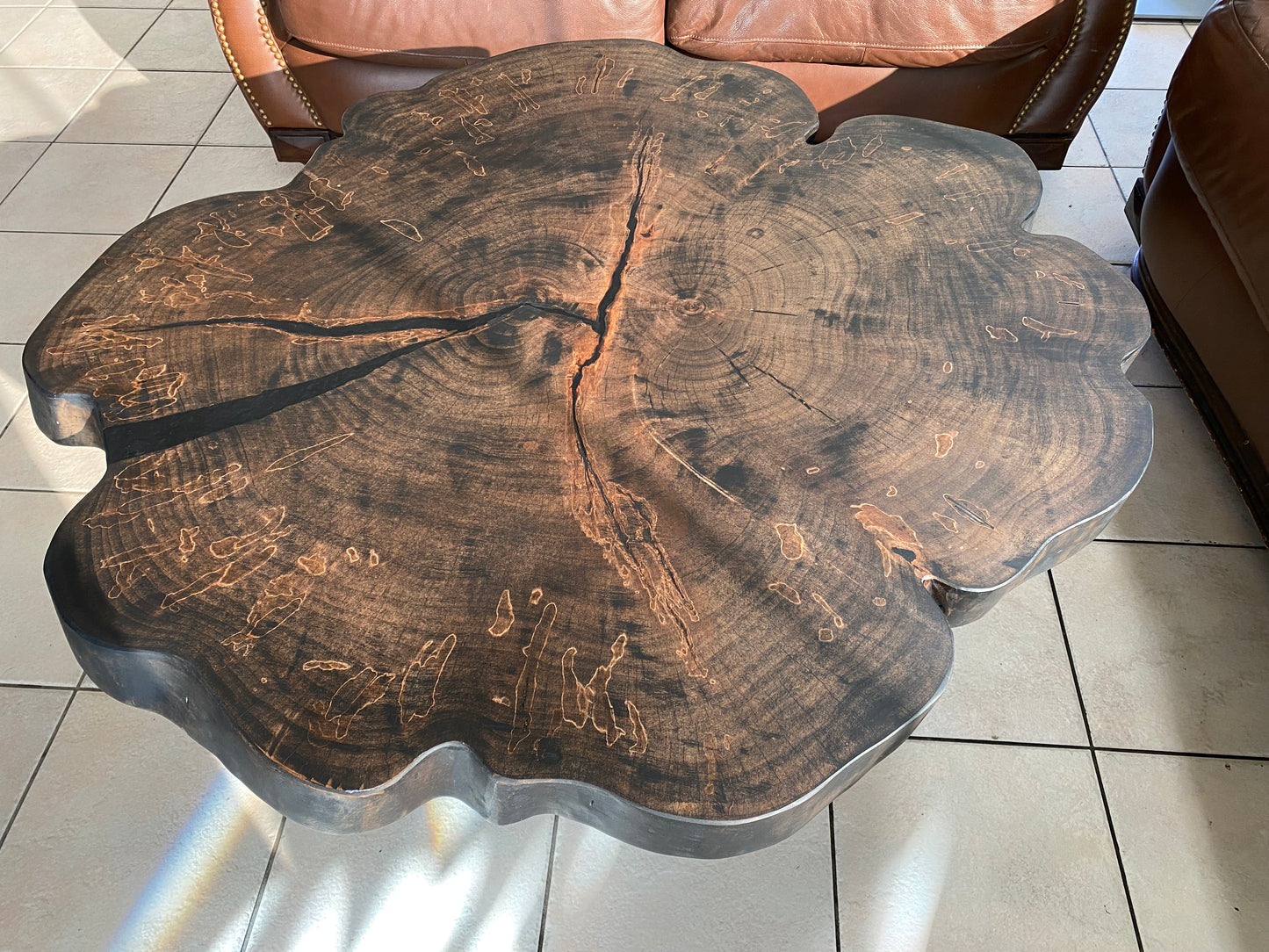 Spalted Maple Round Coffee Table